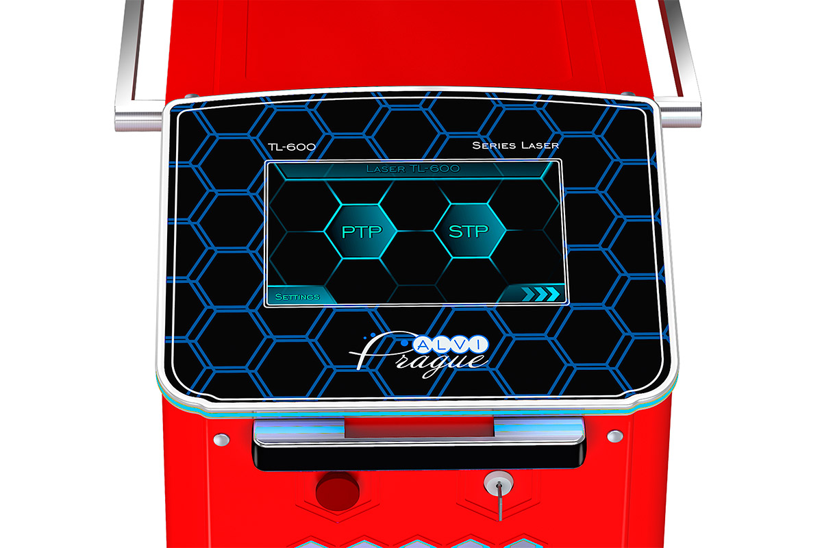ND YAG laser s krátkými pulzy pro odstranění tetování Pulsar TL-600 Neo red